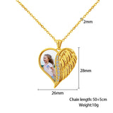 Customizable Heart Necklace Stainless Steel Ladies Jewelry