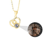 Customizable Photo Necklaces Silver Heart Chain Necklace Ladies High Jewelry