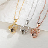 Customizable Photo Necklaces Silver Heart Chain Necklace Ladies High Jewelry
