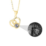 Customizable Photo Necklaces Silver Heart Chain Necklace Ladies High Jewelry