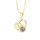 Customizable Photo Necklaces Silver Heart Chain Necklace Ladies High Jewelry