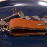 Personalized Photo PU Leather Keychain Business Gift for Men Women