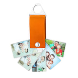 Personalized Photo PU Leather Keychain Business Gift for Men Women