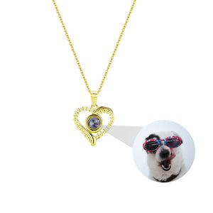 Personalized Photo Projection Necklace Pendant Jewelry