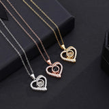 Personalized Photo Projection Necklace Pendant Jewelry