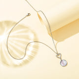 Customizable Photo Romantic Heart Necklaces Silver Chain Wedding Jewelry