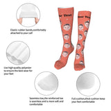 Customizable Women Thigh High Socks Winter Over The Knee Striped Warm Socks