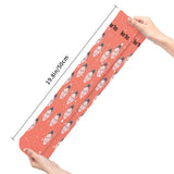 Customizable Women Thigh High Socks Winter Over The Knee Striped Warm Socks
