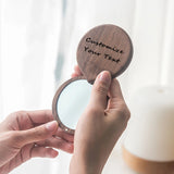 Customizable Foldable Makeup Mirror Mini Vanity Mirror Portable Handheld Mirror