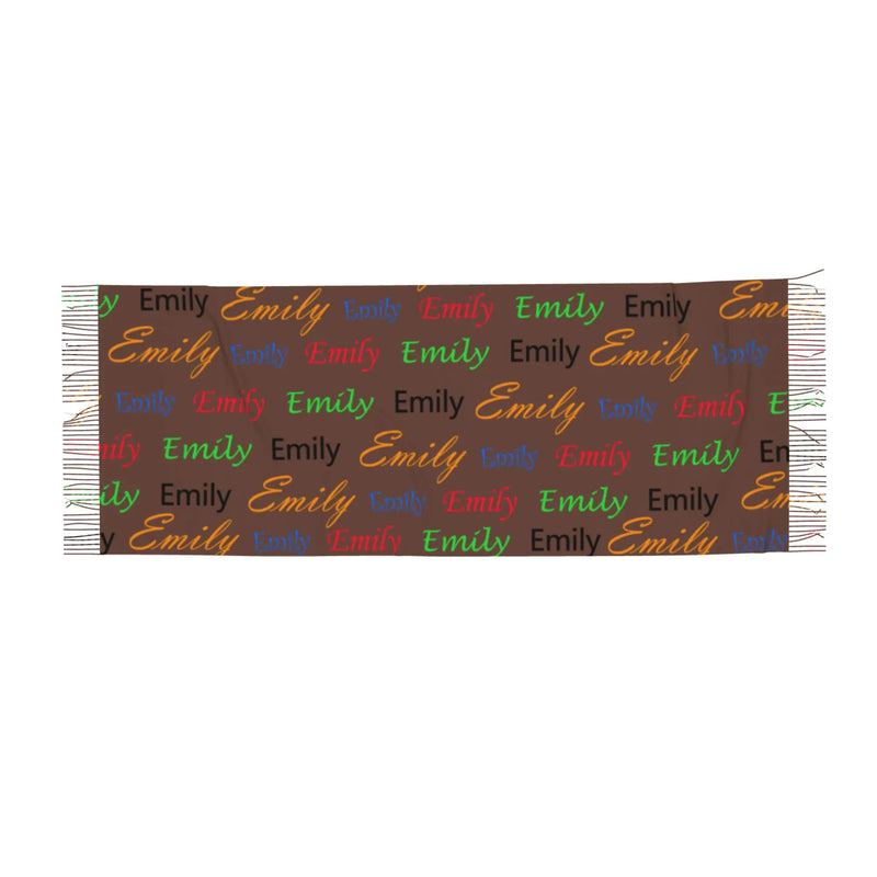 Customizable Cashmere Wool Scarf Couple Shawl