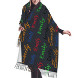 Customizable Cashmere Wool Scarf Couple Shawl