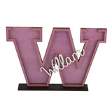 Letter Bank Wooden Coin Money Saving Box Desktop Ornament