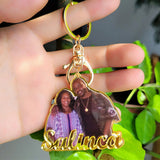 Personalized Baby Boys Girls Keychain Name Commemorate Dad Gift Keyring