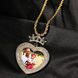 Customizable Hip-Hop Crown Necklace for Men and Women
