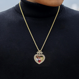 Customizable Hip-Hop Crown Necklace for Men and Women