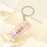 Personalized Pearls Key Chain for Women Girls