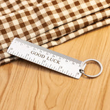 2023 Portable Mini Metal Ruler Caliper Ruler Key Chain