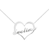 Heart Pendant Necklace Stainless Steel Women's Jewelry Birthday Gift