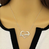 Heart Pendant Necklace Stainless Steel Women's Jewelry Birthday Gift