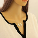 Heart Pendant Necklace Stainless Steel Women's Jewelry Birthday Gift