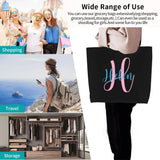 Corduroy Shoulder Shopper Bag for Women Cotton Tote Handbag