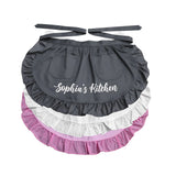 Customizable Lace Waist Apron with Pockets