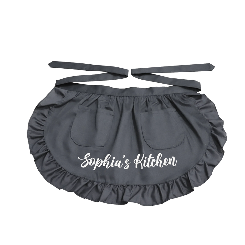 Customizable Lace Waist Apron with Pockets
