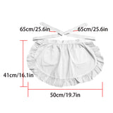 Customizable Lace Waist Apron with Pockets