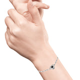 Customizable Projection Photo Bracelet-Heart Pendant Bracelet