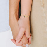 Customizable Projection Photo Bracelet-Heart Pendant Bracelet