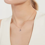 Custom Moon Necklace with Photo Projection