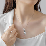 Astronaut Couple Necklace Projection Jewelry