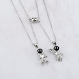 Astronaut Couple Necklace Projection Jewelry