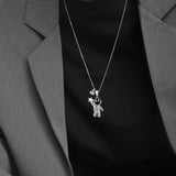 Astronaut Couple Necklace Projection Jewelry