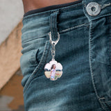 Round Acrylic Keychain Blanks with Key Chain Rings