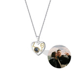 I Love You Heart Pendant Necklace in 100 Languages