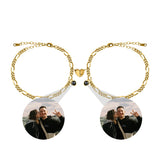 Custom Photo Projection Couple Bracelet Women's Jewelry Gift