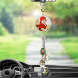 Car Rearview Mirror Hanging Ornament Crystal Pendant