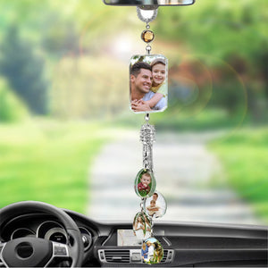Car Rearview Mirror Hanging Ornament Crystal Pendant