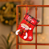 Christmas Socks Tree Ornaments Sack Xmas Gift Candy Bag - Multiple Styles