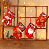 Christmas Socks Tree Ornaments Sack Xmas Gift Candy Bag - Multiple Styles