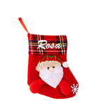 Christmas Socks Tree Ornaments Sack Xmas Gift Candy Bag - Multiple Styles