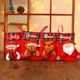 Christmas Socks Tree Ornaments Sack Xmas Gift Candy Bag - Multiple Styles