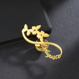 Customizable Summer Butterfly Brooches For Women Charm Pearl Brooch Pins
