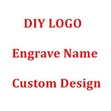 Customizable Tie Clip Logo Name Pattern Silver Steel Necktie