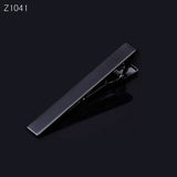 Customizable Tie Clip Logo Name Pattern Silver Steel Necktie