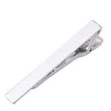 Customizable Tie Clip Logo Name Pattern Silver Steel Necktie