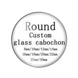Custom Round Photo Flat Back Findings 8-40mm Personalized Picture