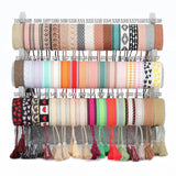 Tassel Woven Bracelets Stackable Wrap Fabric Bracelets