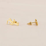 Personalized Arabic Name Stud Earrings for Women